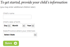 Get Started, Child Name