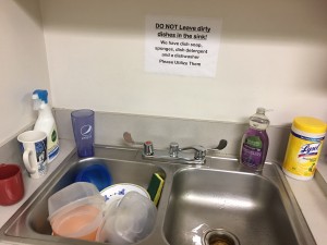 dirty sink